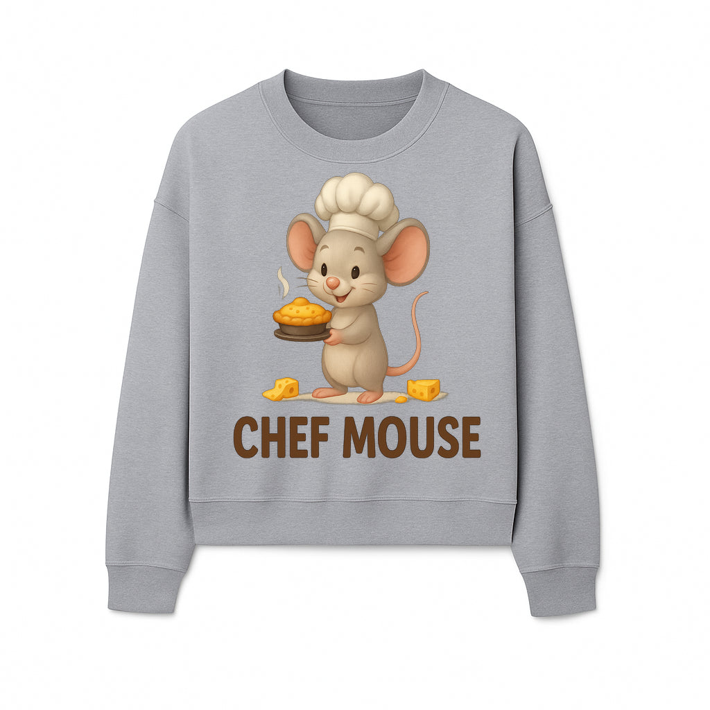Chef Mouse Cartoon Wall Art Print - Cute Kitchen Decor for Kids, Nursery, or Culinary Enthusiasts, Adorable Chef Design - Sweatshirt 1758181718562.jpg