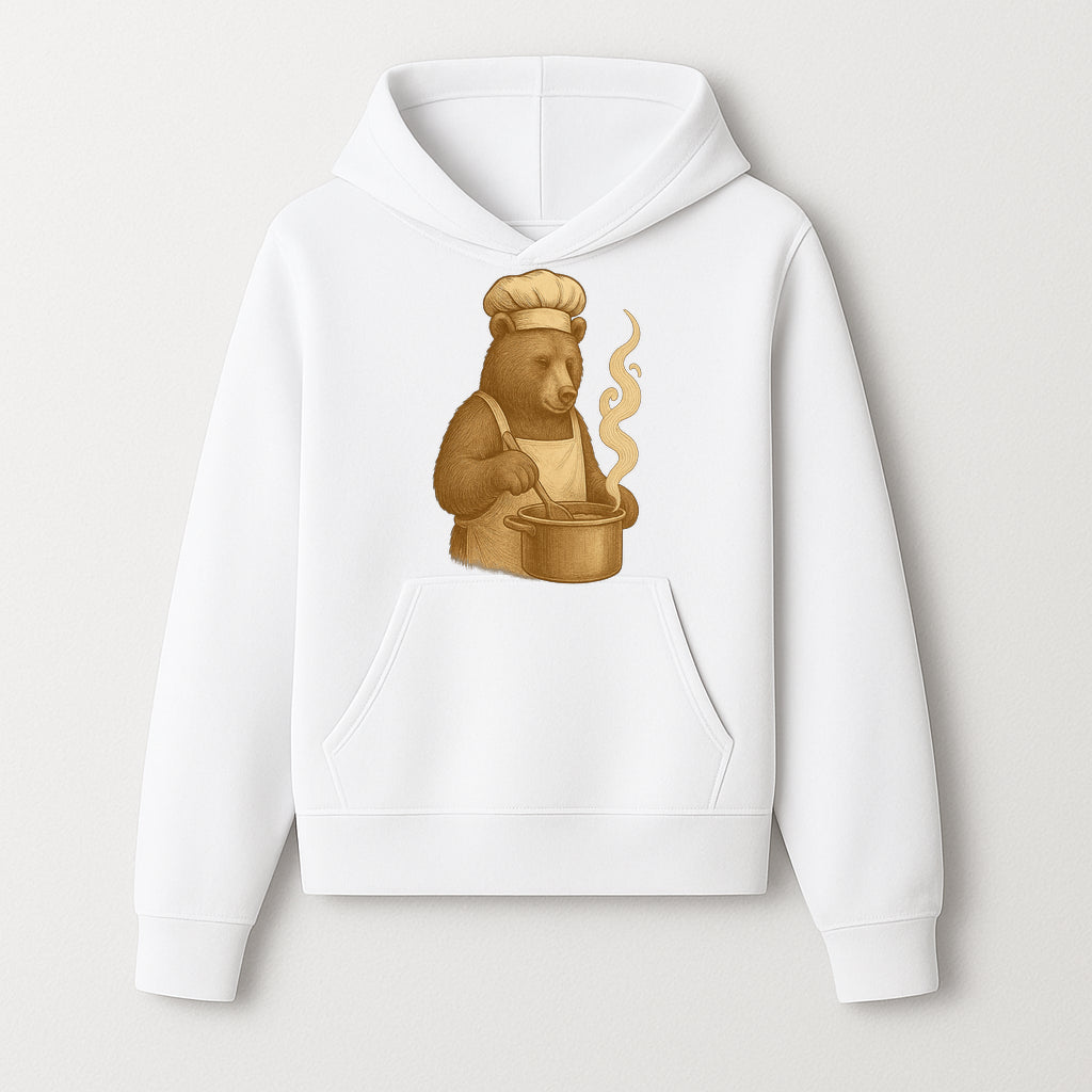 Chef Bear Cooking illustration - Vintage Art Print for Kitchen Decor or Animal Lover Gifts - Hoodie 1758181718651.jpg