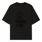 Chef Hat Wall Art Print - Heard, Chef Kitchen Decor, Culinary Quote, Chef Gift, Modern Kitchen Art, Foodie Decor, Home Cooking Style - T-shirt 1758181719059.jpg