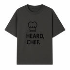 Chef Hat Wall Art Print - Heard, Chef Kitchen Decor, Culinary Quote, Chef Gift, Modern Kitchen Art, Foodie Decor, Home Cooking Style - T-shirt 1758181719227.jpg