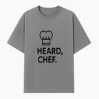 Chef Hat Wall Art Print - Heard, Chef Kitchen Decor, Culinary Quote, Chef Gift, Modern Kitchen Art, Foodie Decor, Home Cooking Style - T-shirt 1758181719495.jpg