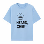 Chef Hat Wall Art Print - Heard, Chef Kitchen Decor, Culinary Quote, Chef Gift, Modern Kitchen Art, Foodie Decor, Home Cooking Style - T-shirt 1758181719602.jpg