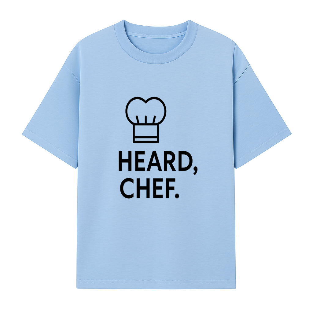 Chef Hat Wall Art Print - Heard, Chef Kitchen Decor, Culinary Quote, Chef Gift, Modern Kitchen Art, Foodie Decor, Home Cooking Style - T-shirt 1758181719602.jpg