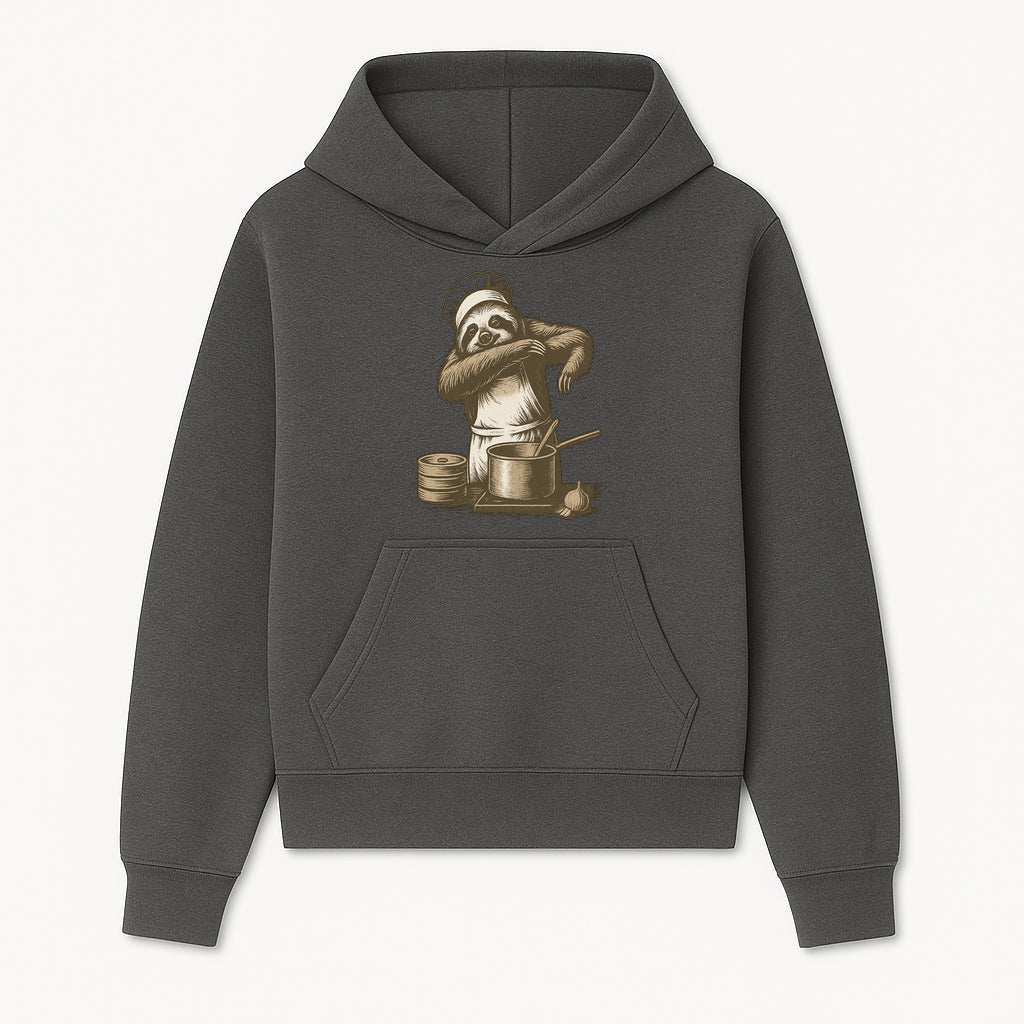 Chef Sloth Cooking Graphic Tee - Cute Animal Kitchen Design Funny Cooking Shirt for Food Lovers and Animal Enthusiasts - Hoodie 1758181719848.jpg