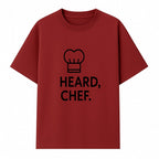 Chef Hat Wall Art Print - Heard, Chef Kitchen Decor, Culinary Quote, Chef Gift, Modern Kitchen Art, Foodie Decor, Home Cooking Style - T-shirt 1758181719867.jpg