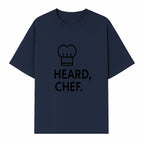 Chef Hat Wall Art Print - Heard, Chef Kitchen Decor, Culinary Quote, Chef Gift, Modern Kitchen Art, Foodie Decor, Home Cooking Style - T-shirt 1758181719994.jpg