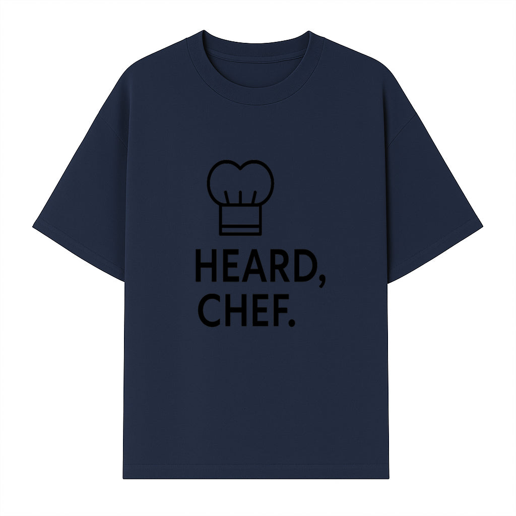 Chef Hat Wall Art Print - Heard, Chef Kitchen Decor, Culinary Quote, Chef Gift, Modern Kitchen Art, Foodie Decor, Home Cooking Style - T-shirt 1758181719994.jpg