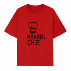 Chef Hat Wall Art Print - Heard, Chef Kitchen Decor, Culinary Quote, Chef Gift, Modern Kitchen Art, Foodie Decor, Home Cooking Style - T-shirt 1758181720128.jpg