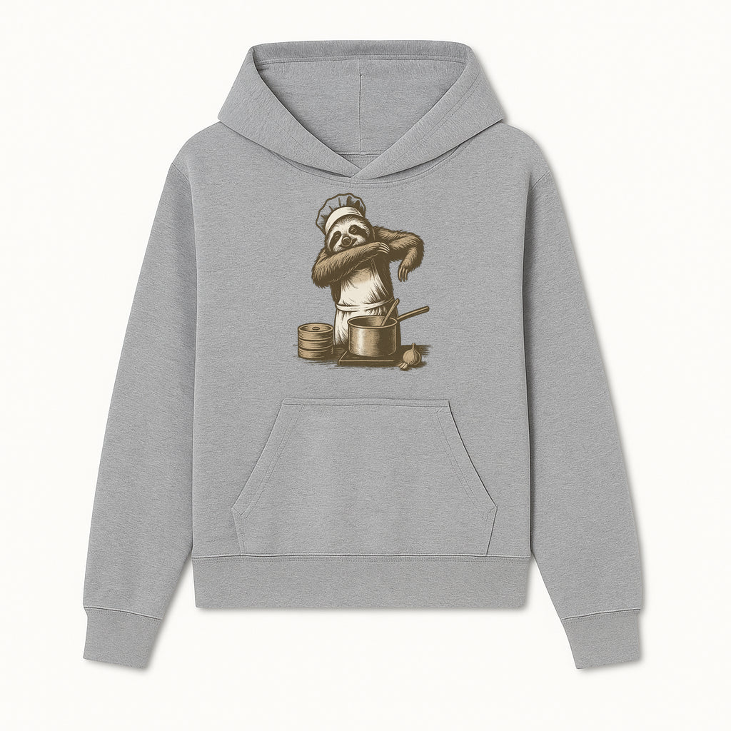 Chef Sloth Cooking Graphic Tee - Cute Animal Kitchen Design Funny Cooking Shirt for Food Lovers and Animal Enthusiasts - Hoodie 1758181720137.jpg