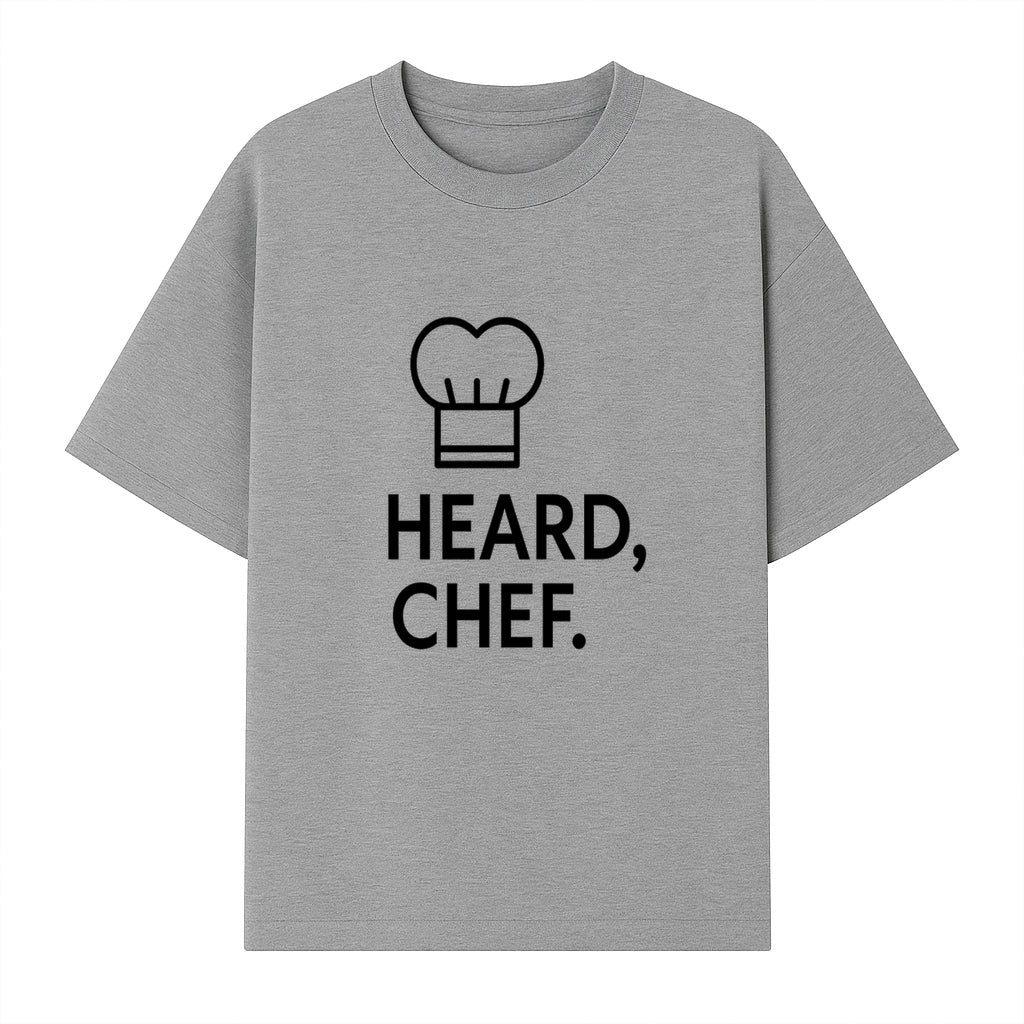 Chef Hat Wall Art Print - Heard, Chef Kitchen Decor, Culinary Quote, Chef Gift, Modern Kitchen Art, Foodie Decor, Home Cooking Style - T-shirt 1758181720269.jpg