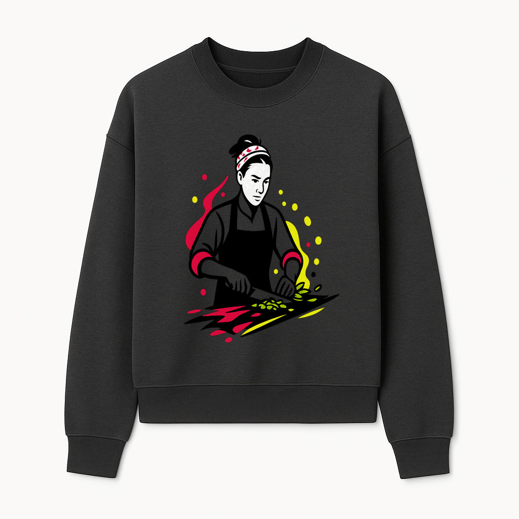 Chef Cutting Vegetables Graphic Tee | Cooking Apparel | Foodie Gift | Restaurant Uniform | Chef Artwork | Culinary T-Shirt - Sweatshirt 1758181720279.jpg