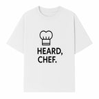 Chef Hat Wall Art Print - Heard, Chef Kitchen Decor, Culinary Quote, Chef Gift, Modern Kitchen Art, Foodie Decor, Home Cooking Style - T-shirt 1758181720400.jpg