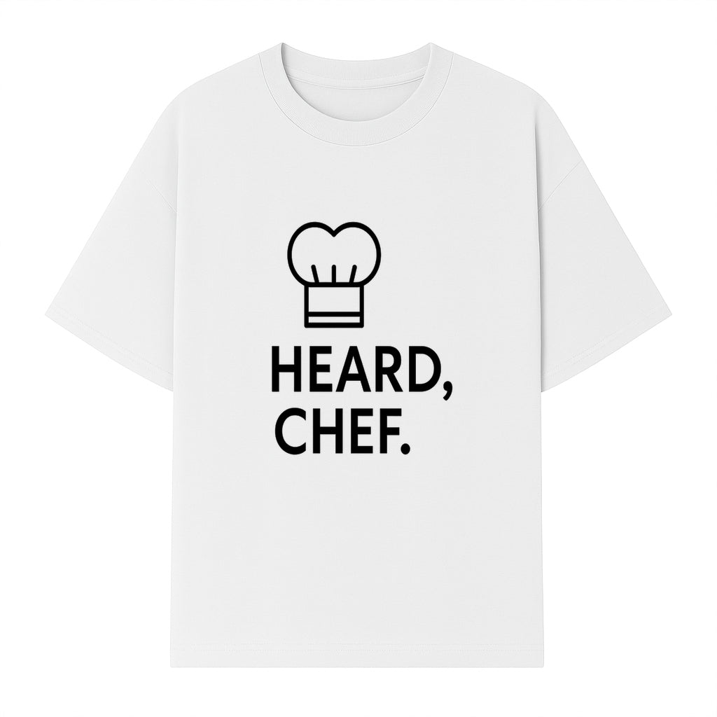 Chef Hat Wall Art Print - Heard, Chef Kitchen Decor, Culinary Quote, Chef Gift, Modern Kitchen Art, Foodie Decor, Home Cooking Style - T-shirt 1758181720400.jpg