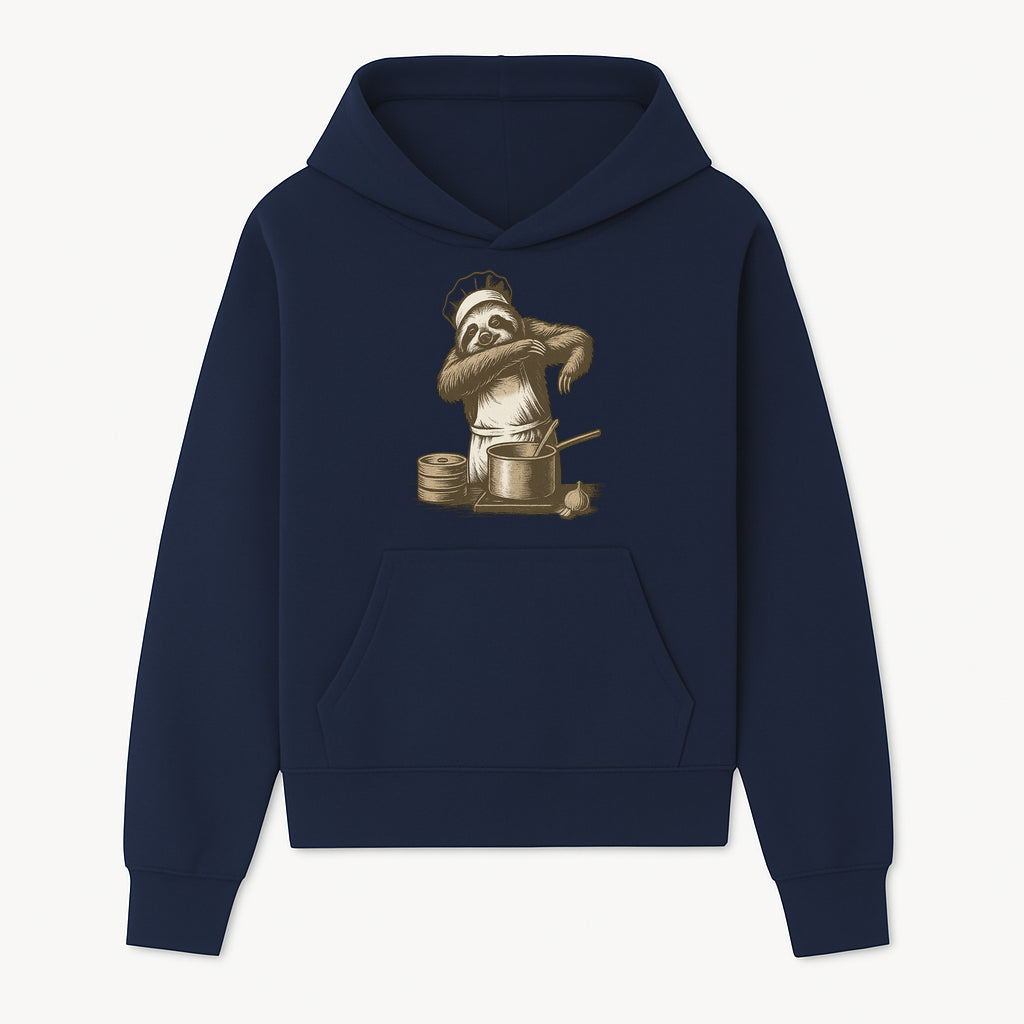 Chef Sloth Cooking Graphic Tee - Cute Animal Kitchen Design Funny Cooking Shirt for Food Lovers and Animal Enthusiasts - Hoodie 1758181720733.jpg