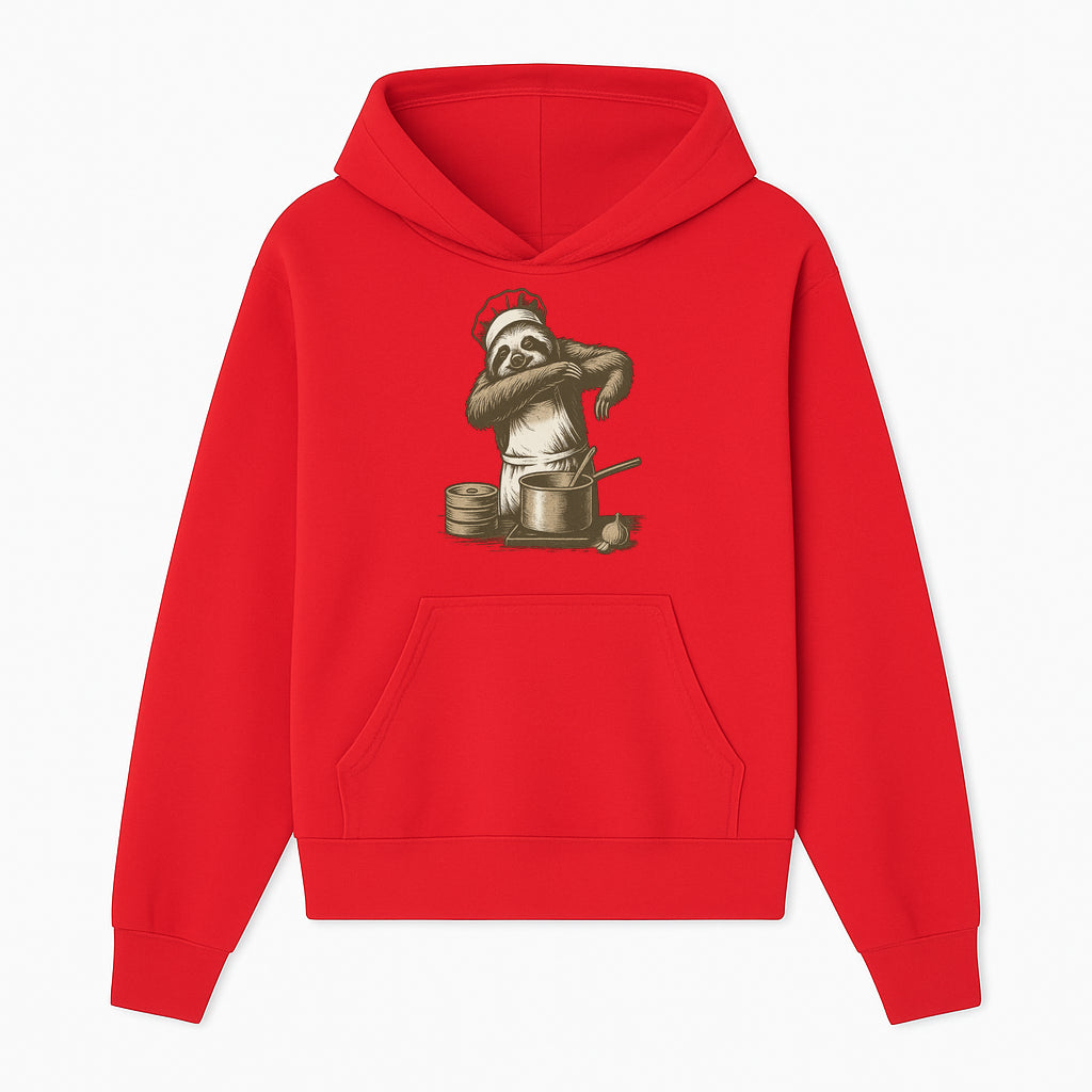 Chef Sloth Cooking Graphic Tee - Cute Animal Kitchen Design Funny Cooking Shirt for Food Lovers and Animal Enthusiasts - Hoodie 1758181720863.jpg