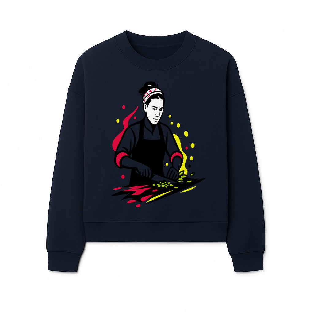 Chef Cutting Vegetables Graphic Tee | Cooking Apparel | Foodie Gift | Restaurant Uniform | Chef Artwork | Culinary T-Shirt - Sweatshirt 1758181721126.jpg