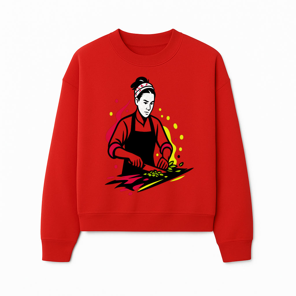 Chef Cutting Vegetables Graphic Tee | Cooking Apparel | Foodie Gift | Restaurant Uniform | Chef Artwork | Culinary T-Shirt - Sweatshirt 1758181721262.jpg