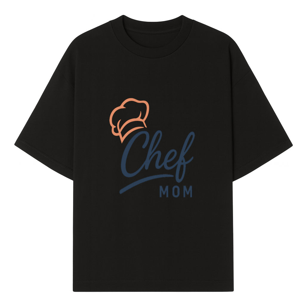 Chef Mom Chef Hat Design T-Shirt | Gift for Cooking Moms | Fun Culinary Apparel for Mothers | Mother's Day Gift Idea - T-shirt 1758181721279.jpg