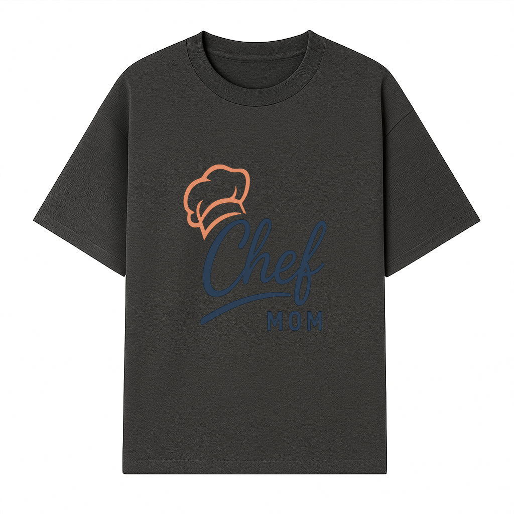 Chef Mom Chef Hat Design T-Shirt | Gift for Cooking Moms | Fun Culinary Apparel for Mothers | Mother's Day Gift Idea - T-shirt 1758181721438.jpg