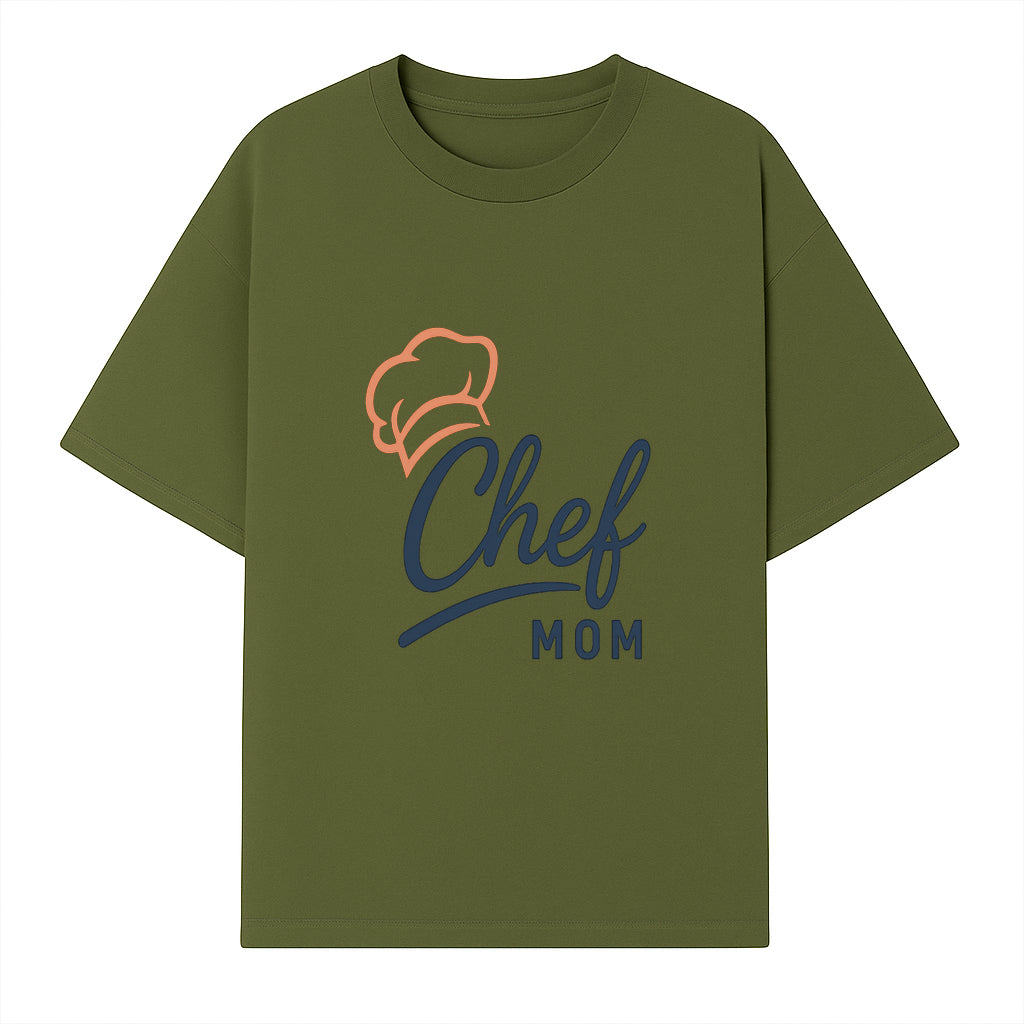 Chef Mom Chef Hat Design T-Shirt | Gift for Cooking Moms | Fun Culinary Apparel for Mothers | Mother's Day Gift Idea - T-shirt 1758181721570.jpg