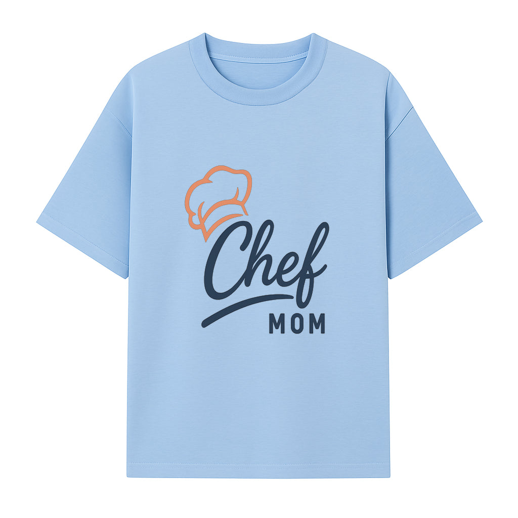 Chef Mom Chef Hat Design T-Shirt | Gift for Cooking Moms | Fun Culinary Apparel for Mothers | Mother's Day Gift Idea - T-shirt 1758181721828.jpg