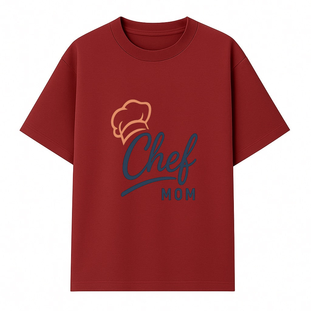 Chef Mom Chef Hat Design T-Shirt | Gift for Cooking Moms | Fun Culinary Apparel for Mothers | Mother's Day Gift Idea - T-shirt 1758181722221.jpg