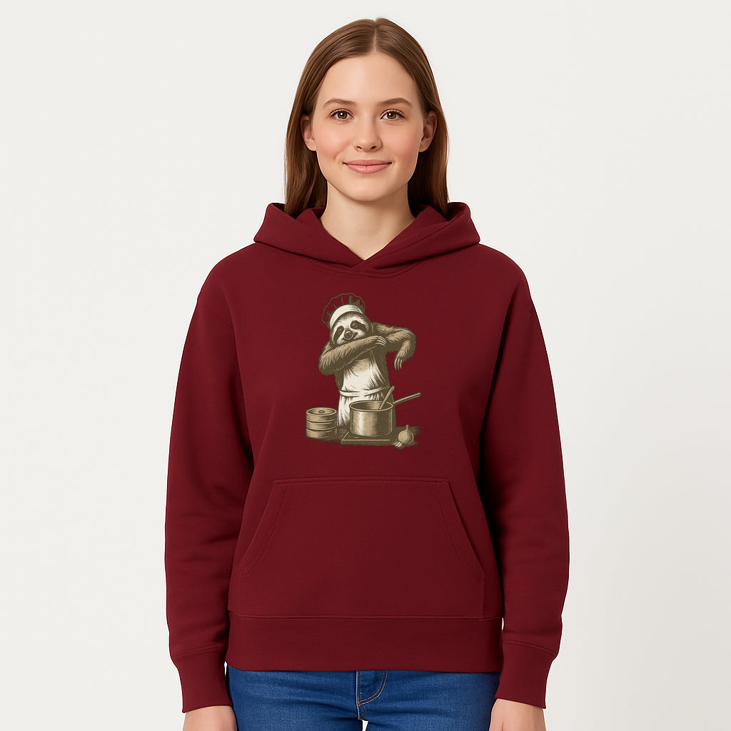 Chef Sloth Cooking Graphic Tee - Cute Animal Kitchen Design Funny Cooking Shirt for Food Lovers and Animal Enthusiasts - Hoodie 1758181722453.jpg