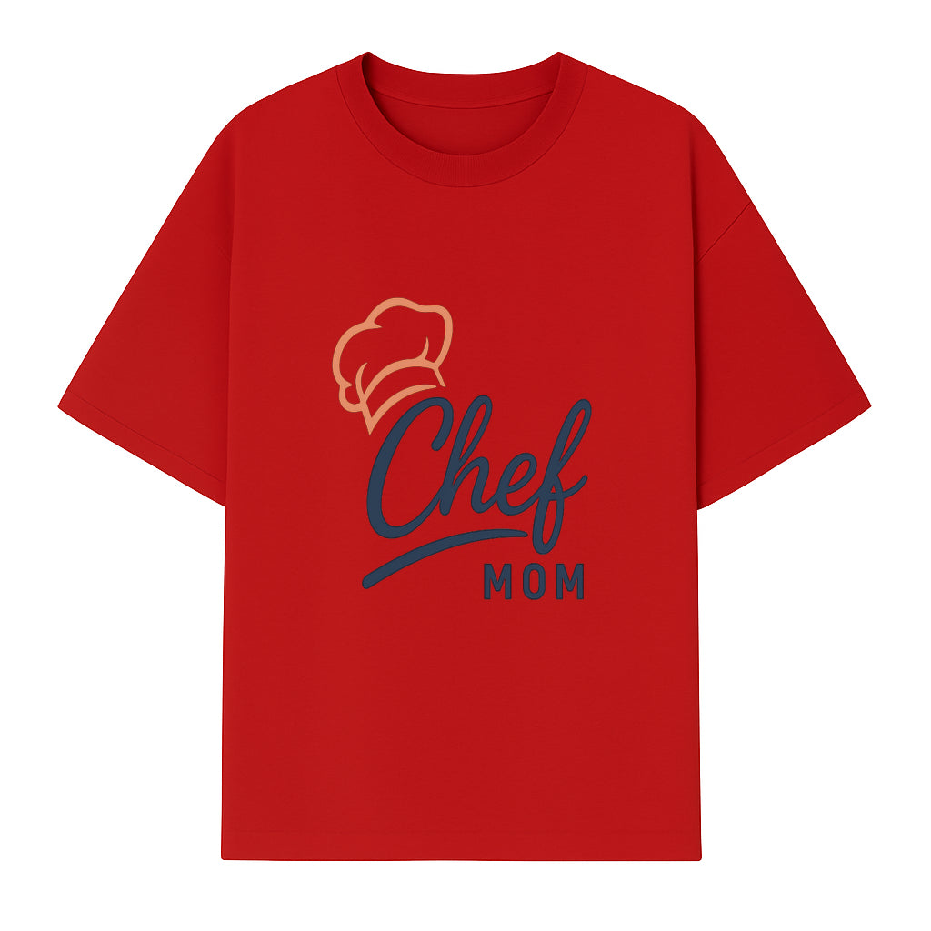 Chef Mom Chef Hat Design T-Shirt | Gift for Cooking Moms | Fun Culinary Apparel for Mothers | Mother's Day Gift Idea - T-shirt 1758181722494.jpg
