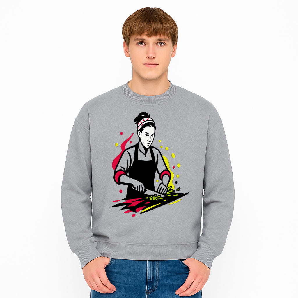 Chef Cutting Vegetables Graphic Tee | Cooking Apparel | Foodie Gift | Restaurant Uniform | Chef Artwork | Culinary T-Shirt - Sweatshirt 1758181722673.jpg