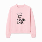 Chef Hat Wall Art Print - Heard, Chef Kitchen Decor, Culinary Quote, Chef Gift, Modern Kitchen Art, Foodie Decor, Home Cooking Style - Sweatshirt 1758181722683.jpg