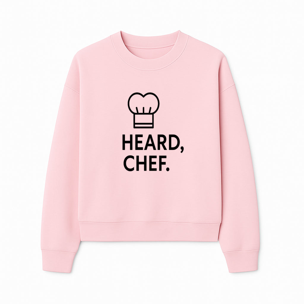 Chef Hat Wall Art Print - Heard, Chef Kitchen Decor, Culinary Quote, Chef Gift, Modern Kitchen Art, Foodie Decor, Home Cooking Style - Sweatshirt 1758181722683.jpg