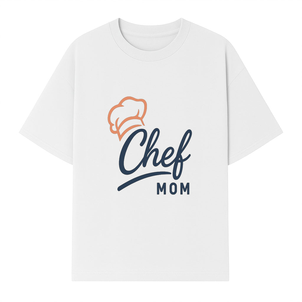 Chef Mom Chef Hat Design T-Shirt | Gift for Cooking Moms | Fun Culinary Apparel for Mothers | Mother's Day Gift Idea - T-shirt 1758181722768.jpg
