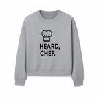 Chef Hat Wall Art Print - Heard, Chef Kitchen Decor, Culinary Quote, Chef Gift, Modern Kitchen Art, Foodie Decor, Home Cooking Style - Sweatshirt 1758181723220.jpg