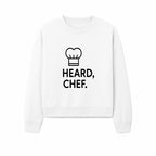 Chef Hat Wall Art Print - Heard, Chef Kitchen Decor, Culinary Quote, Chef Gift, Modern Kitchen Art, Foodie Decor, Home Cooking Style - Sweatshirt 1758181723352.jpg