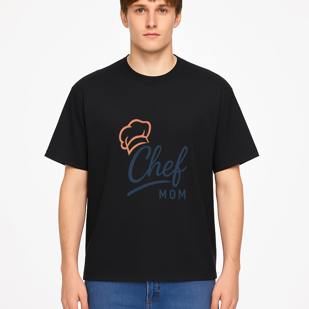 Chef Mom Chef Hat Design T-Shirt | Gift for Cooking Moms | Fun Culinary Apparel for Mothers | Mother's Day Gift Idea - T-shirt 1758181723899.jpg