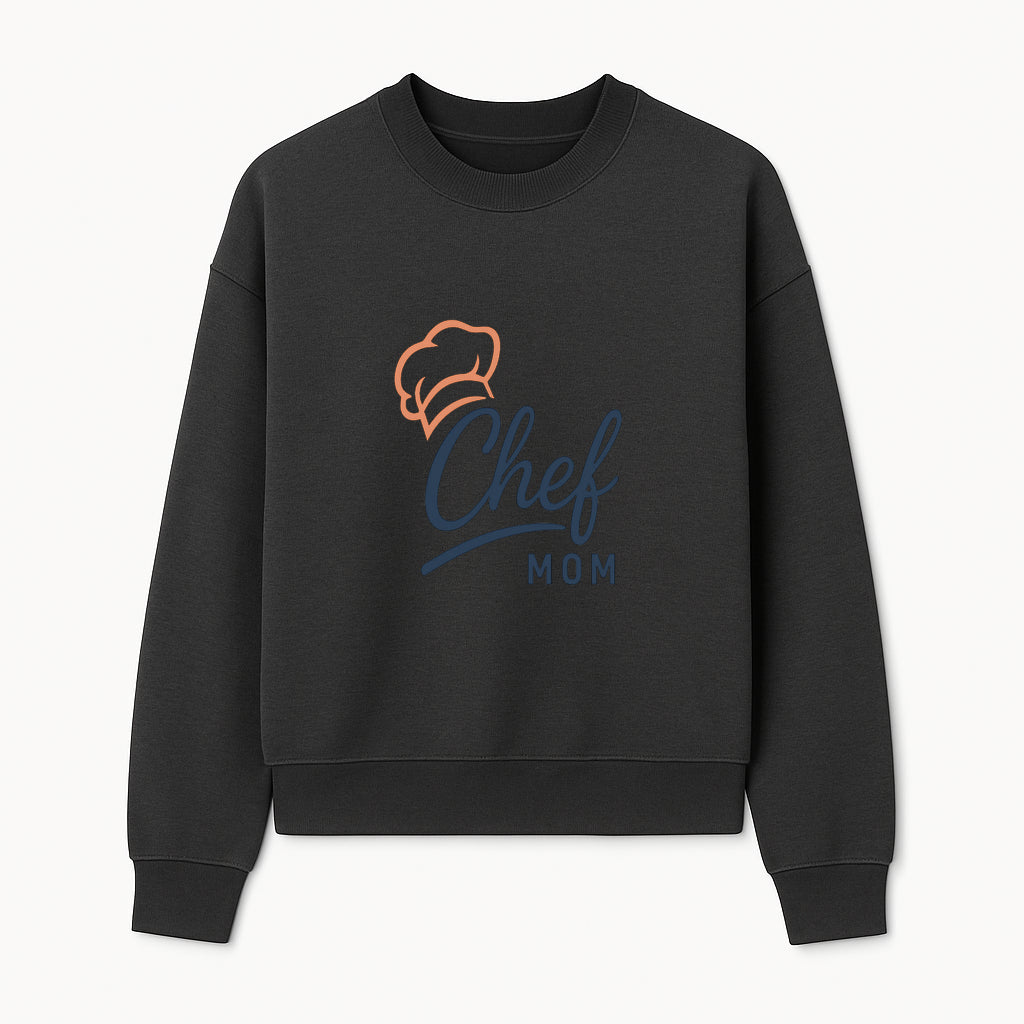 Chef Mom Chef Hat Design T-Shirt | Gift for Cooking Moms | Fun Culinary Apparel for Mothers | Mother's Day Gift Idea - Sweatshirt 1758181724466.jpg