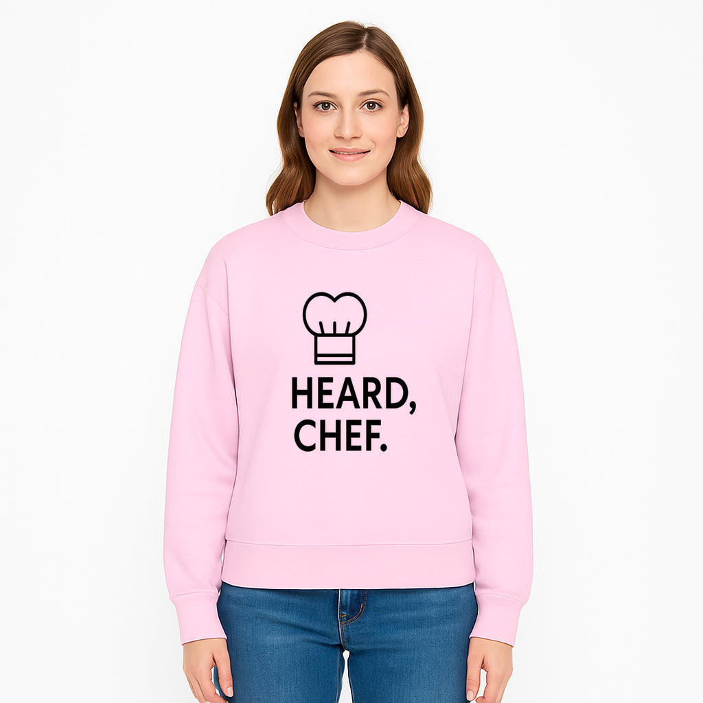 Chef Hat Wall Art Print - Heard, Chef Kitchen Decor, Culinary Quote, Chef Gift, Modern Kitchen Art, Foodie Decor, Home Cooking Style - Sweatshirt 1758181724621.jpg