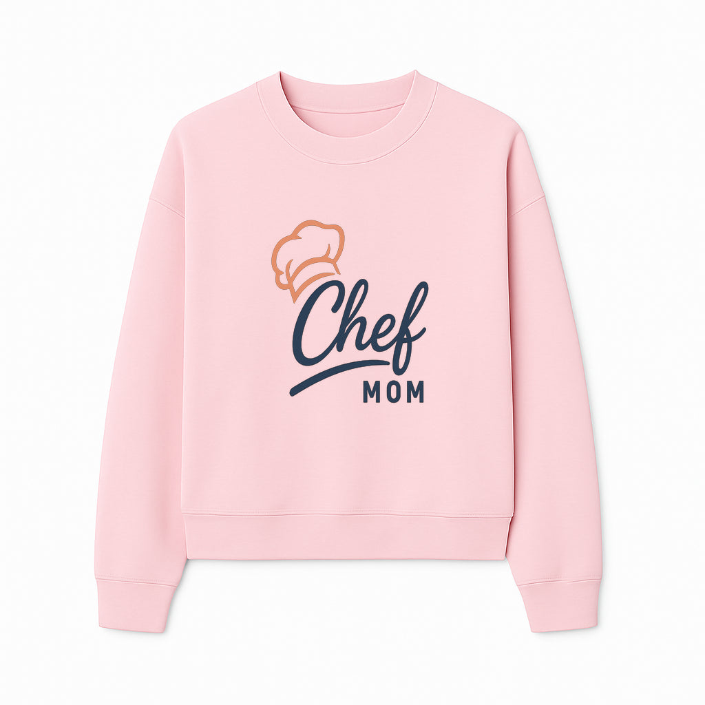 Chef Mom Chef Hat Design T-Shirt | Gift for Cooking Moms | Fun Culinary Apparel for Mothers | Mother's Day Gift Idea - Sweatshirt 1758181725019.jpg