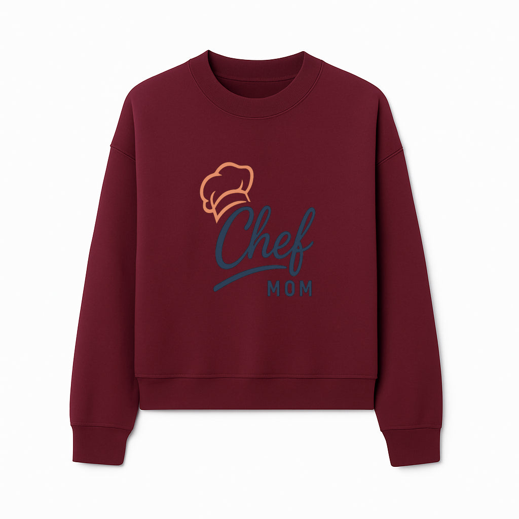 Chef Mom Chef Hat Design T-Shirt | Gift for Cooking Moms | Fun Culinary Apparel for Mothers | Mother's Day Gift Idea - Sweatshirt 1758181725180.jpg