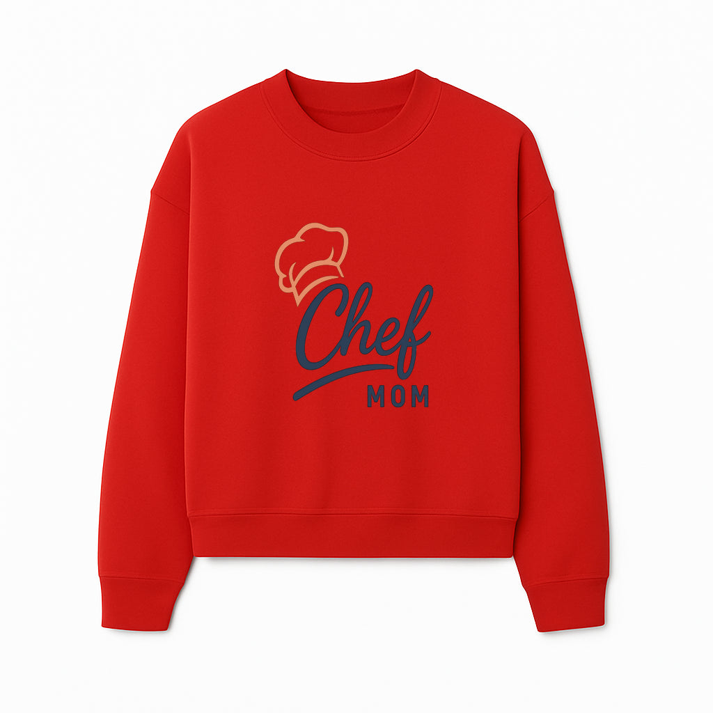 Chef Mom Chef Hat Design T-Shirt | Gift for Cooking Moms | Fun Culinary Apparel for Mothers | Mother's Day Gift Idea - Sweatshirt 1758181725467.jpg
