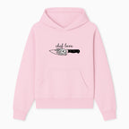 Chef Love Floral Knife Design - Kitchen Decor, Culinary Gift, Chef Gift Ideas, Hand Lettered Art, Cooking Enthusiast Gift - Hoodie 1758181727321.jpg