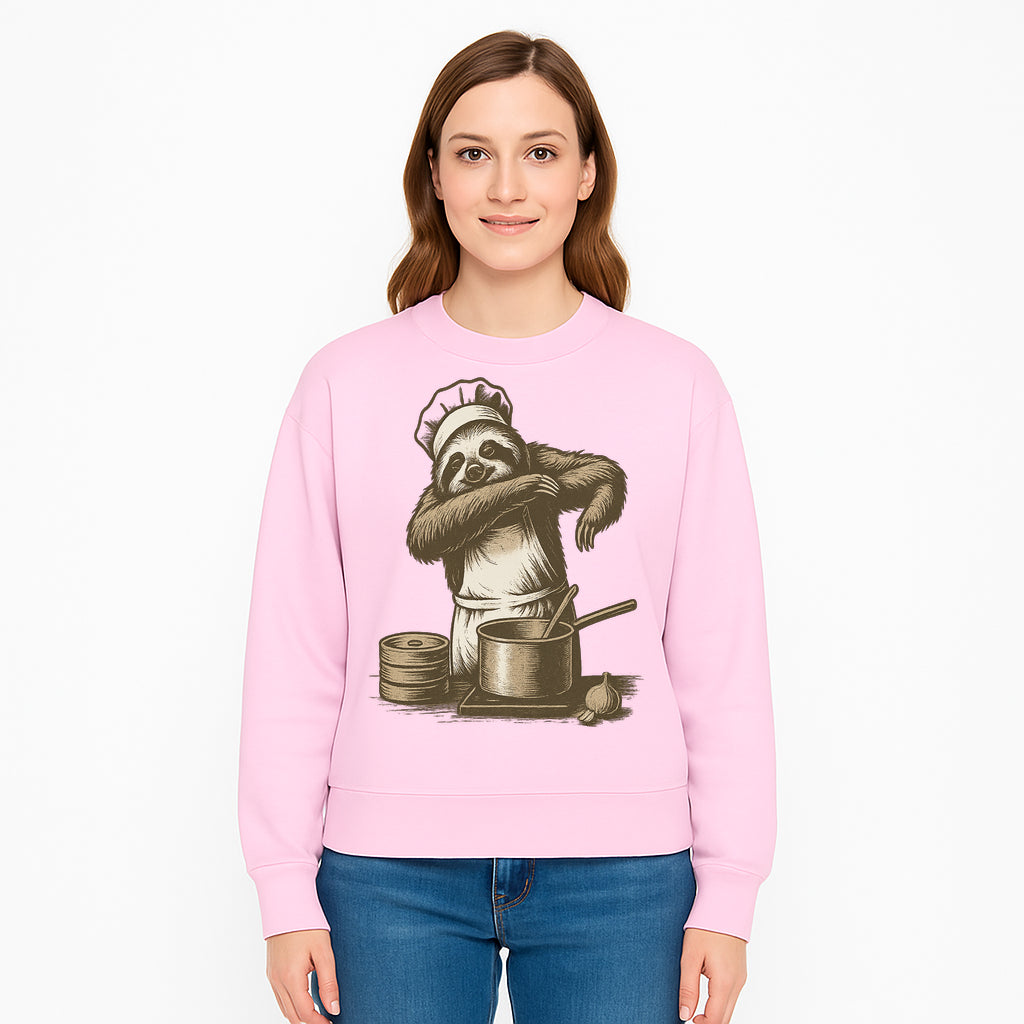 Chef Sloth Cooking Graphic Tee - Cute Animal Kitchen Design Funny Cooking Shirt for Food Lovers and Animal Enthusiasts - Sweatshirt 1758181728471.jpg