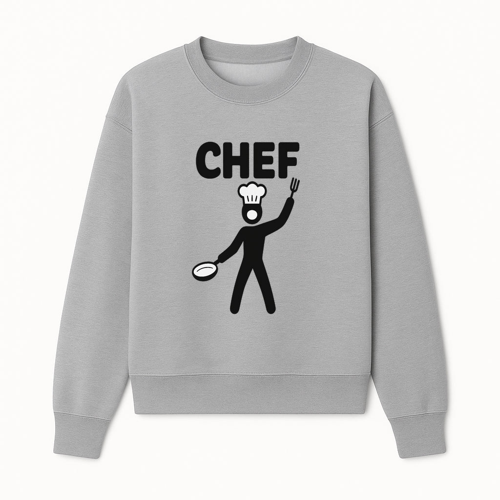 Chef Silhouette Wall Art | Kitchen Decor | Cooking Enthusiast Gift | Restaurant Wall Sign | Culinary Art | Modern Home Decor - Sweatshirt 1758181739685.jpg