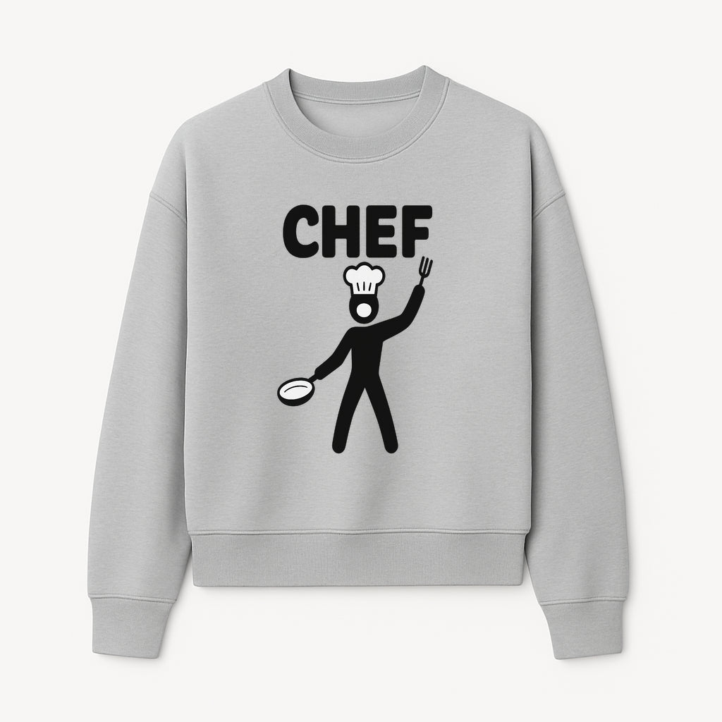 Chef Silhouette Wall Art | Kitchen Decor | Cooking Enthusiast Gift | Restaurant Wall Sign | Culinary Art | Modern Home Decor - Sweatshirt 1758181740234.jpg