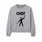 Chef Silhouette Wall Art | Kitchen Decor | Cooking Enthusiast Gift | Restaurant Wall Sign | Culinary Art | Modern Home Decor - Sweatshirt 1758181741046.jpg