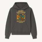 Alien Life Coach Illustration | Quirky Counseling Art | Now Accepting Humans | Fun Home Decor | Unique Gift for Science Fiction Fans - Hoodie 1758186532876.jpg