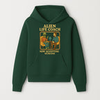 Alien Life Coach Illustration | Quirky Counseling Art | Now Accepting Humans | Fun Home Decor | Unique Gift for Science Fiction Fans - Hoodie 1758186533044.jpg