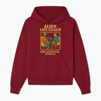 Alien Life Coach Illustration | Quirky Counseling Art | Now Accepting Humans | Fun Home Decor | Unique Gift for Science Fiction Fans - Hoodie 1758186533659.jpg