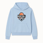 Basketball Coach Logo Design | Sports Coaching Emblem | Orange & Black Graphic for Coaches & Teams - Hoodie 1758186536080.jpg