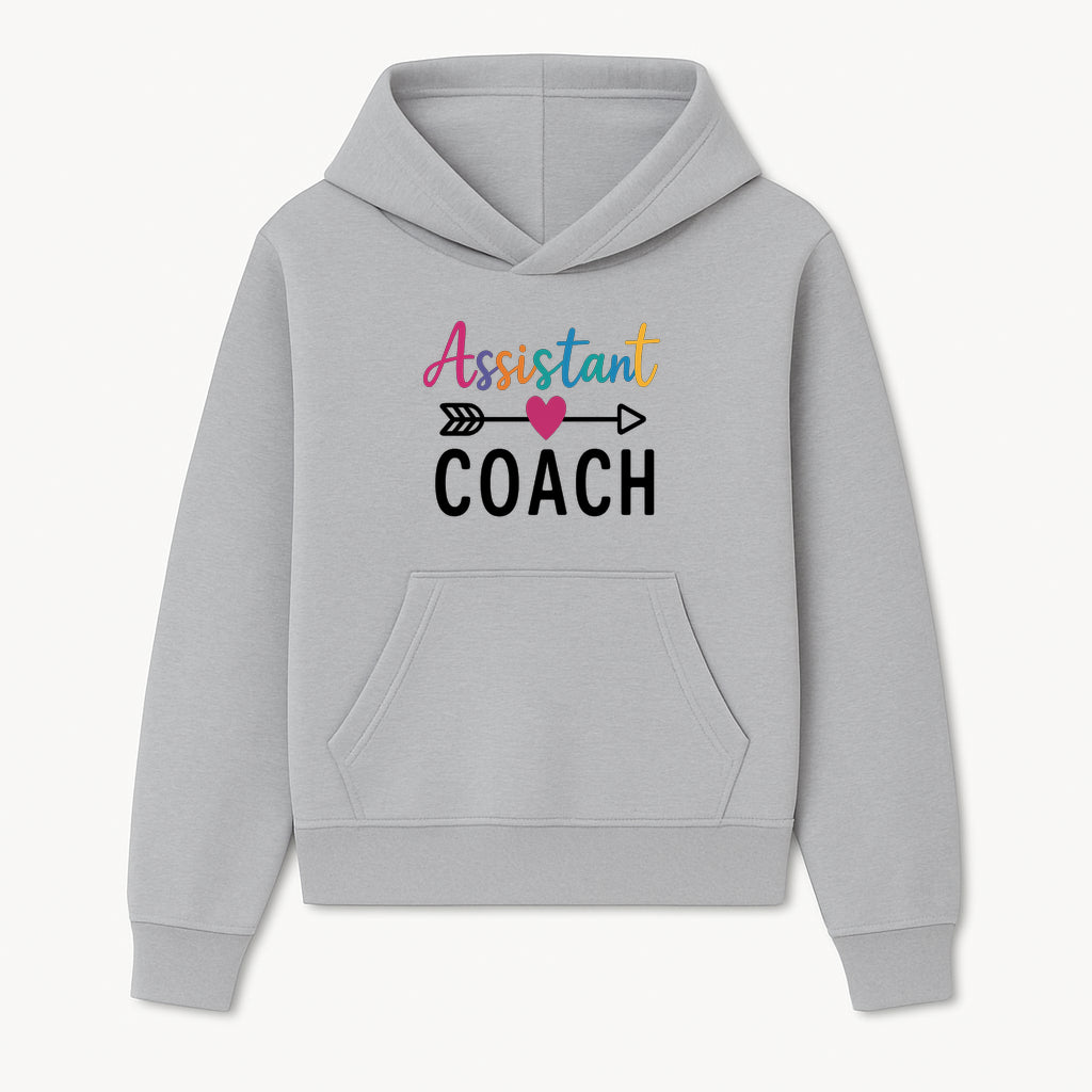 Colorful Assistant Coach Wall Art - Motivational Typography Decor for Coaches and Assistants - Inspirational Home or Office Decoration - Hoodie 1758186536761.jpg
